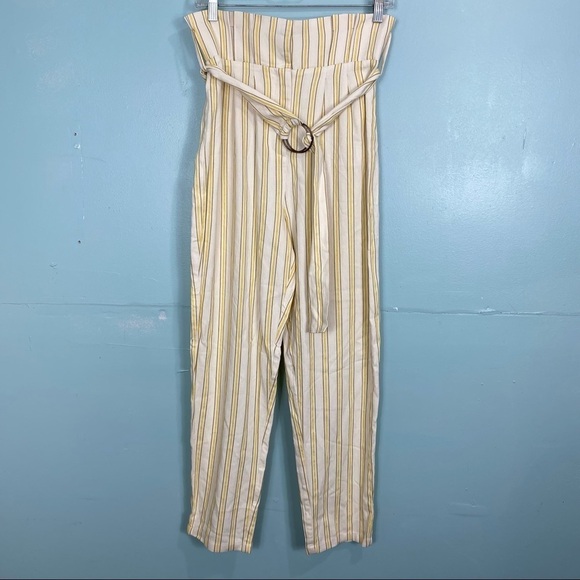 Tularosa Greyson Pant Ivy Yellow Striped Sz M - Picture 2 of 14